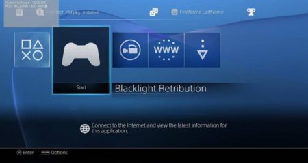 Playstation 4 UI