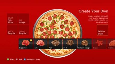 xbox live pizza hut