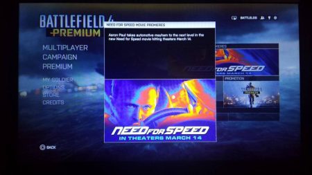 BF4 Need for Speed Werbung