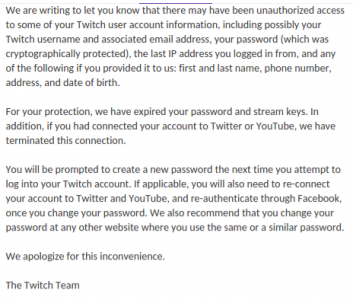 Twitch E-Mail