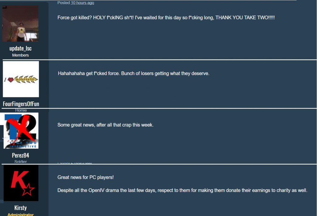 GTA Online Reaktionen auf Force Hax